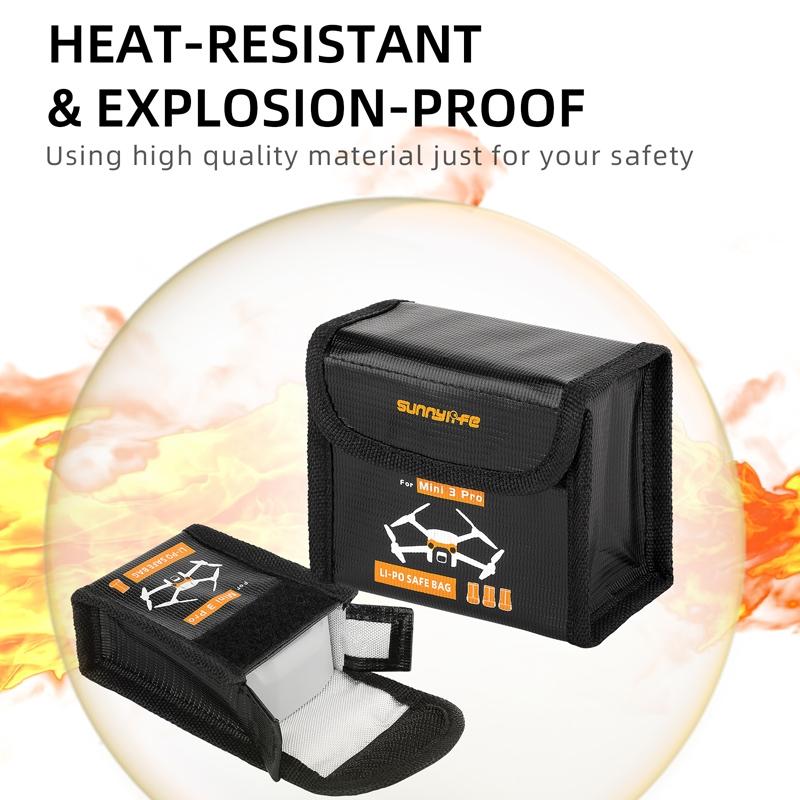 Explosion Proof Battery Bag For Dji Mini 3 Pro - Holds 1 Battery-1915198350270009348