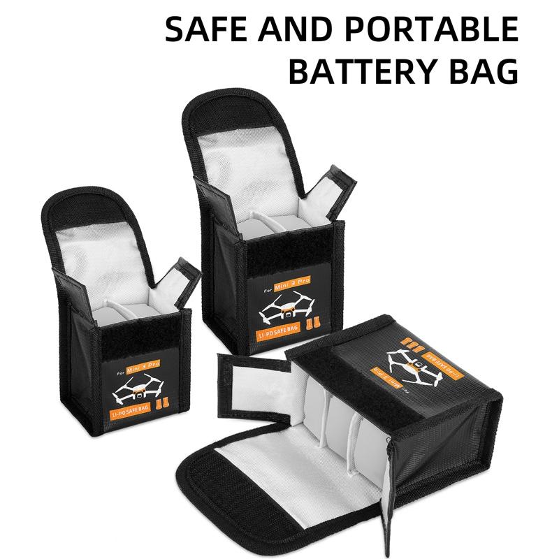 Explosion Proof Battery Bag For Dji Mini 3 Pro - Holds 2 Batteries-1964932298352758787