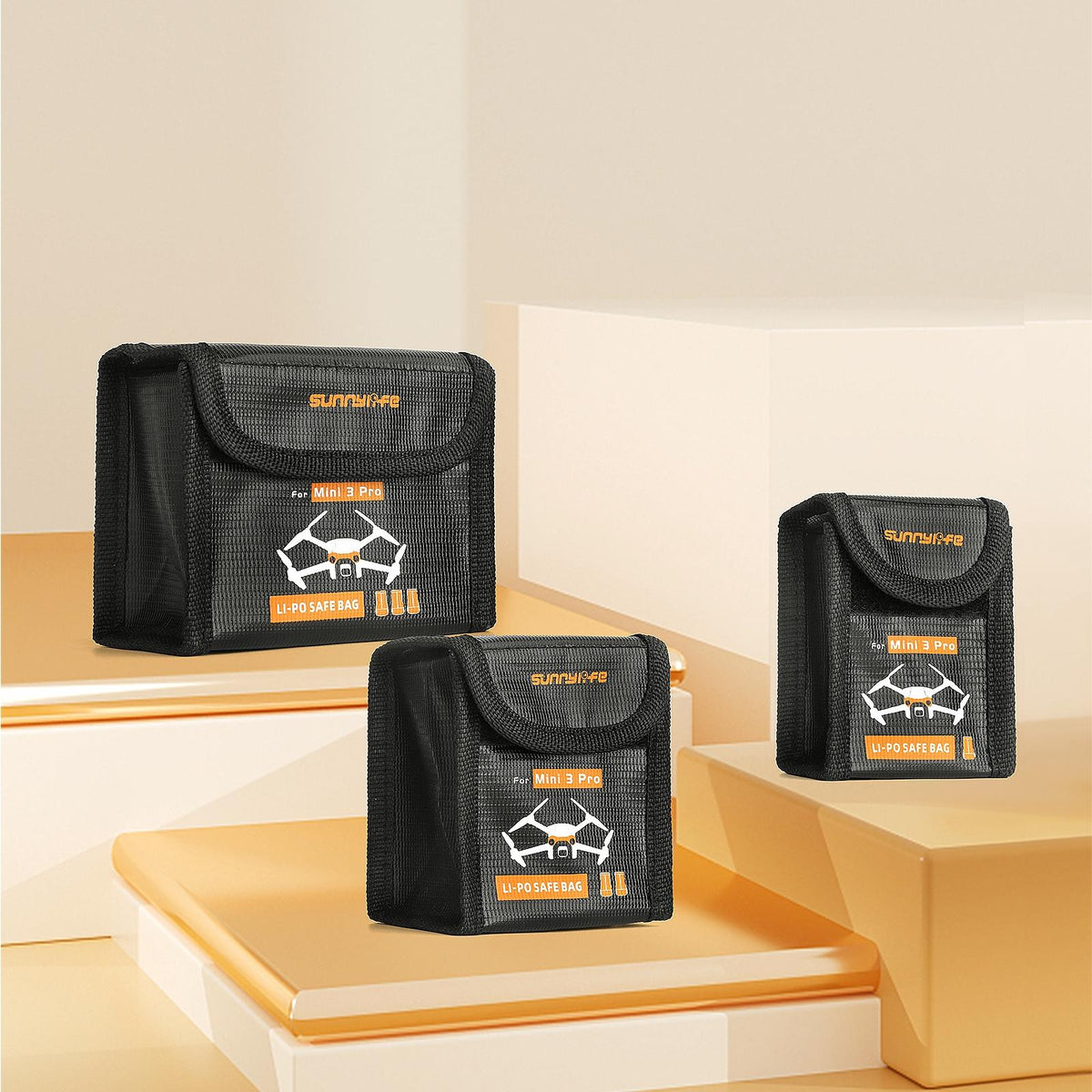 Explosion Proof Battery Bag For Dji Mini 3 Pro - Holds 3 Batteries-1964932318426697729