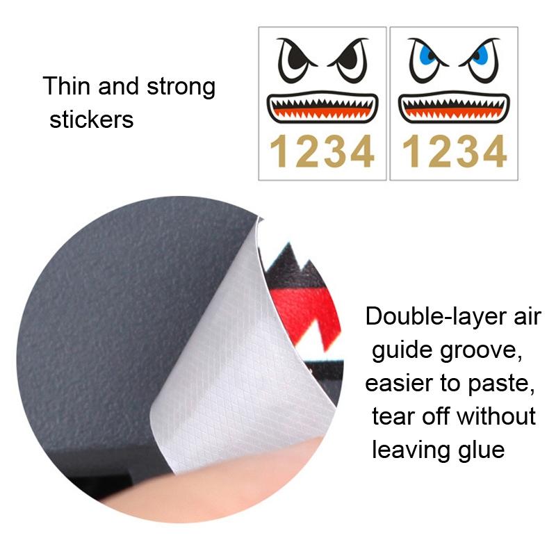 Drone Shark Emoji Body And Battery Sticker Set - 3 Pieces-1915196903868469250