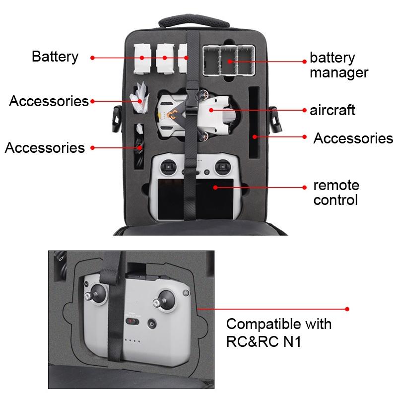 Waterproof Crossbody Bag For Dji Mini 3 Pro - Shoulder Handbag-1964932190160687110