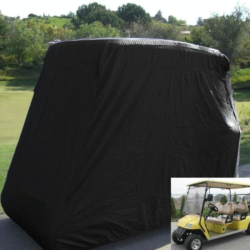Waterproof Golf Cart Cover - 275 X 122 X 168 Cm - Black-1964932218187026438