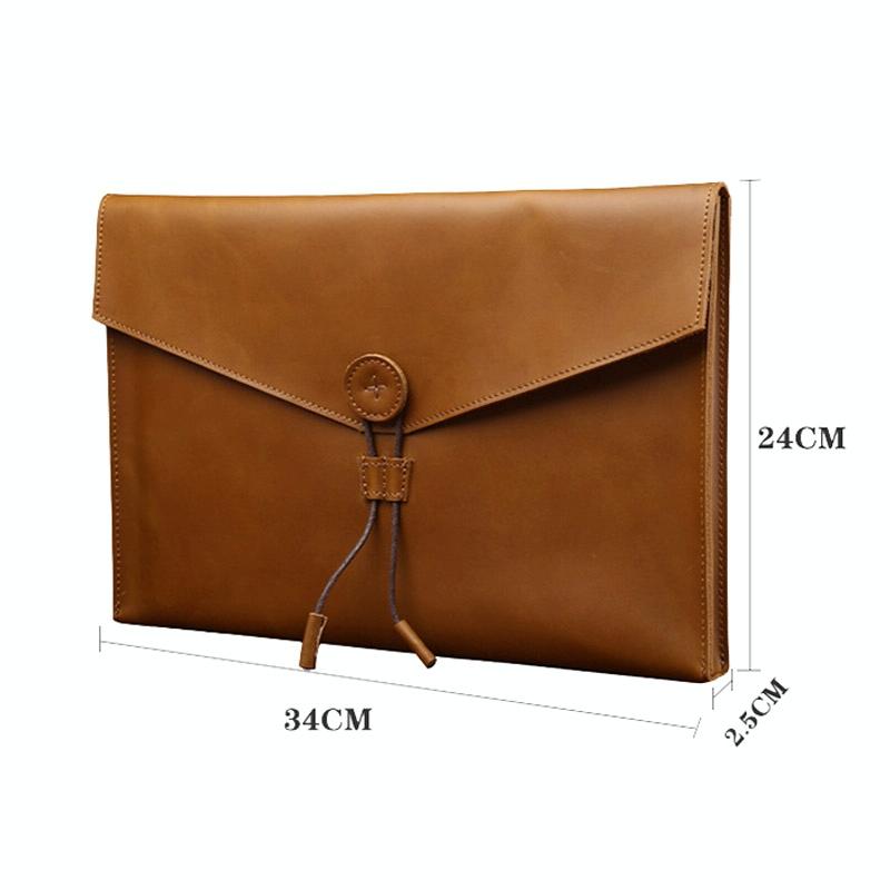Leather Business Briefcase - Durable And Stylish-1964932345433821186