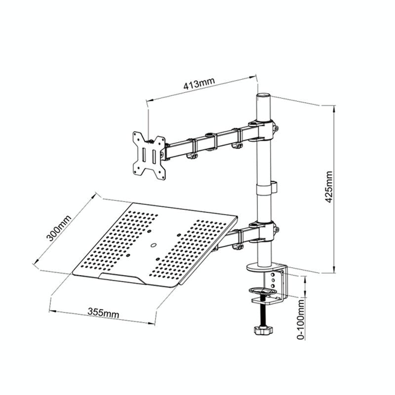 Rotatable Dual Screen Laptop Stand For Desktop-1964932310344273925