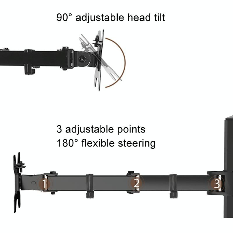 Rotatable Dual Screen Laptop Stand For Desktop-1964932310344273929