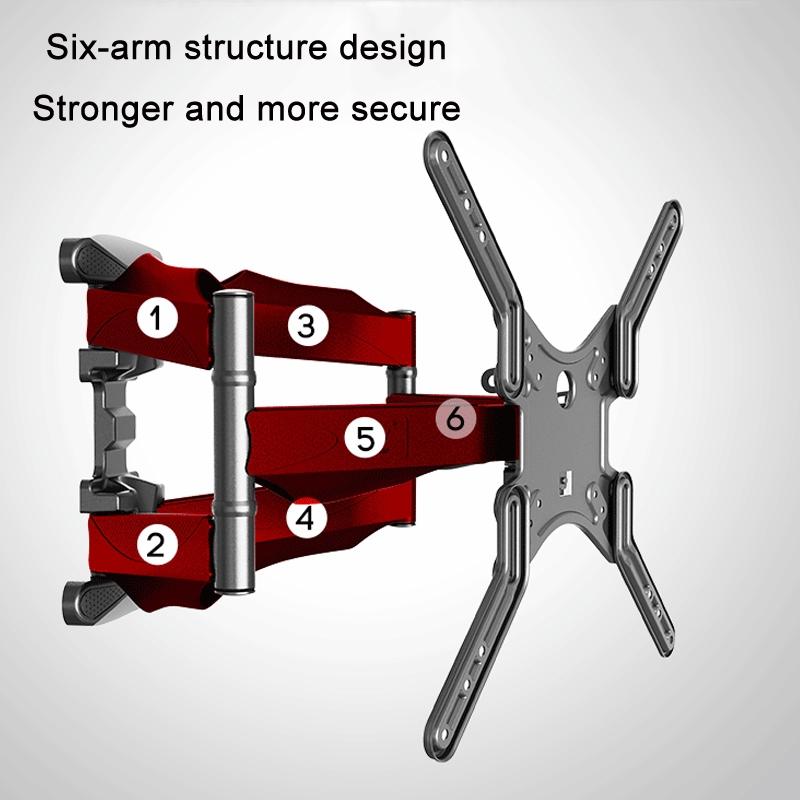 45-70 Inch Telescopic Swivel Tv Wall Mount Bracket-1964932334386024453