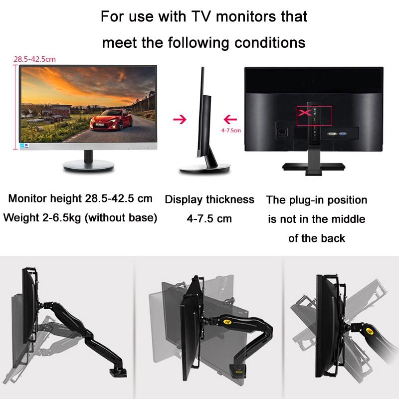 Computer Monitor Stand Accessories - Non-Hole Design-1964932246892843009