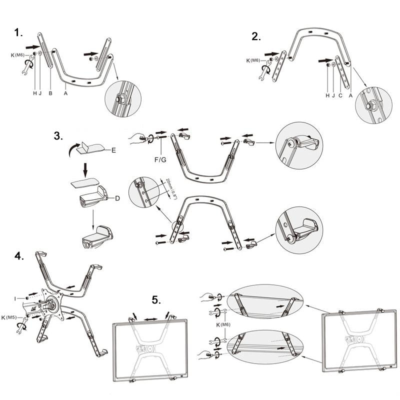 Computer Monitor Stand Accessories - Non-Hole Design-1964932246892843011