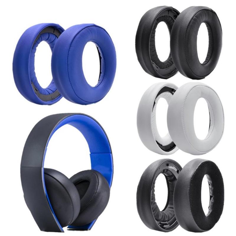 2-Pack Lamb Leather Earpads For Sony Ps3 / Ps4 7.1 Gold Headphones-1915197428072583169
