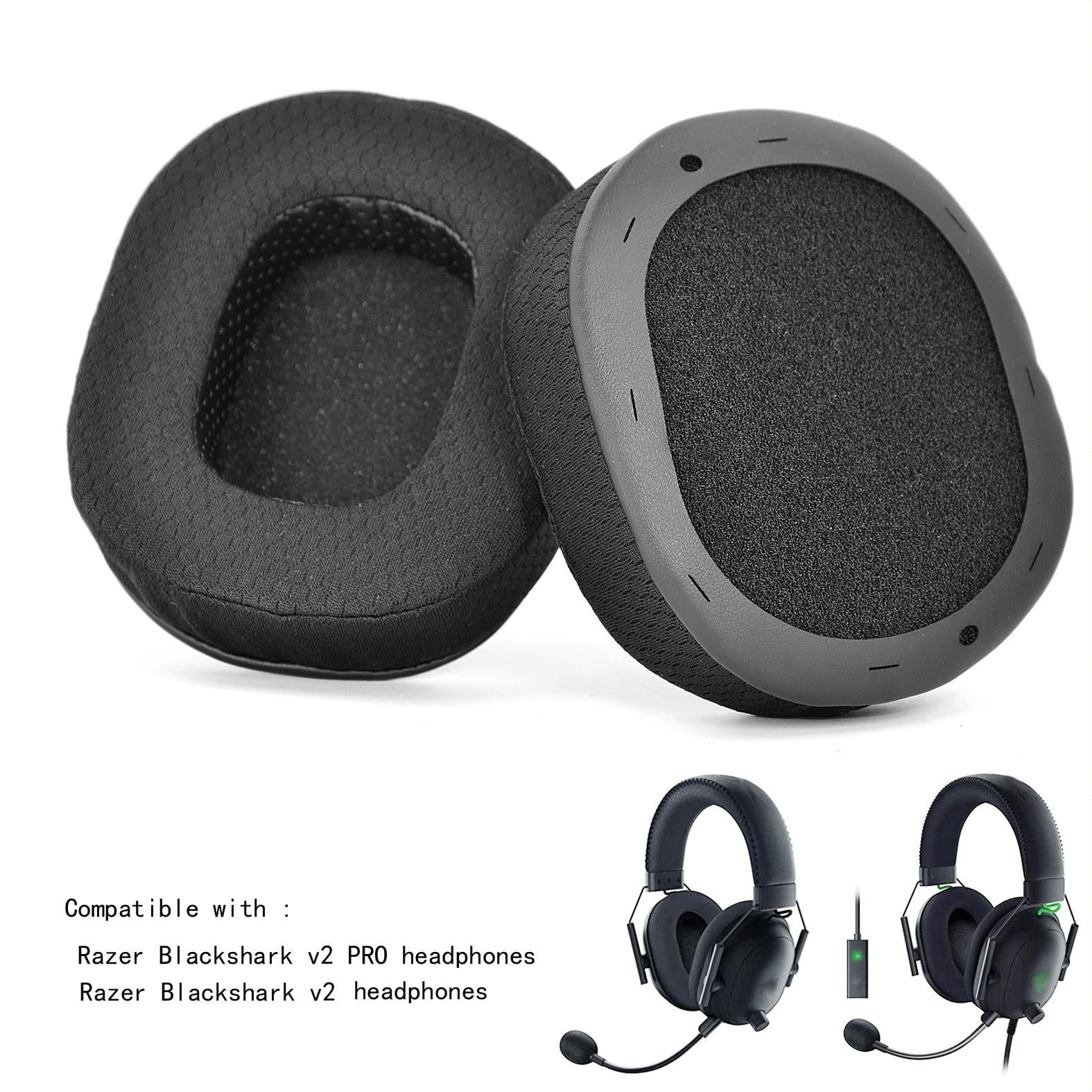 2-Pack Ear Pads For Razer Blackshark V2 / V2 Pro - Ice Sense Sponge Cover-1915197853039464451