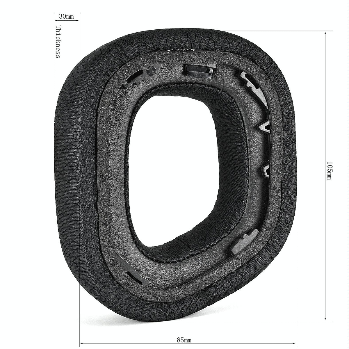 Pair Of Plush Earmuffs For Corsair Hs80 Rgb Headphones - Leather & Velvet-1915198089271054338