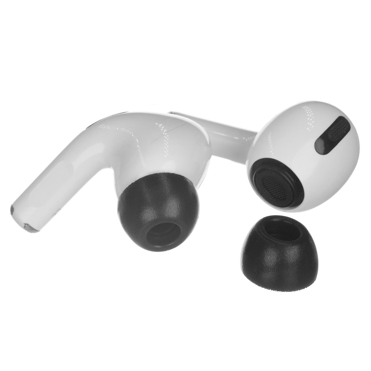 2-Pack Memory Foam Ear Tips For Tws Airpods Pro - Black Small-1915197969896968192