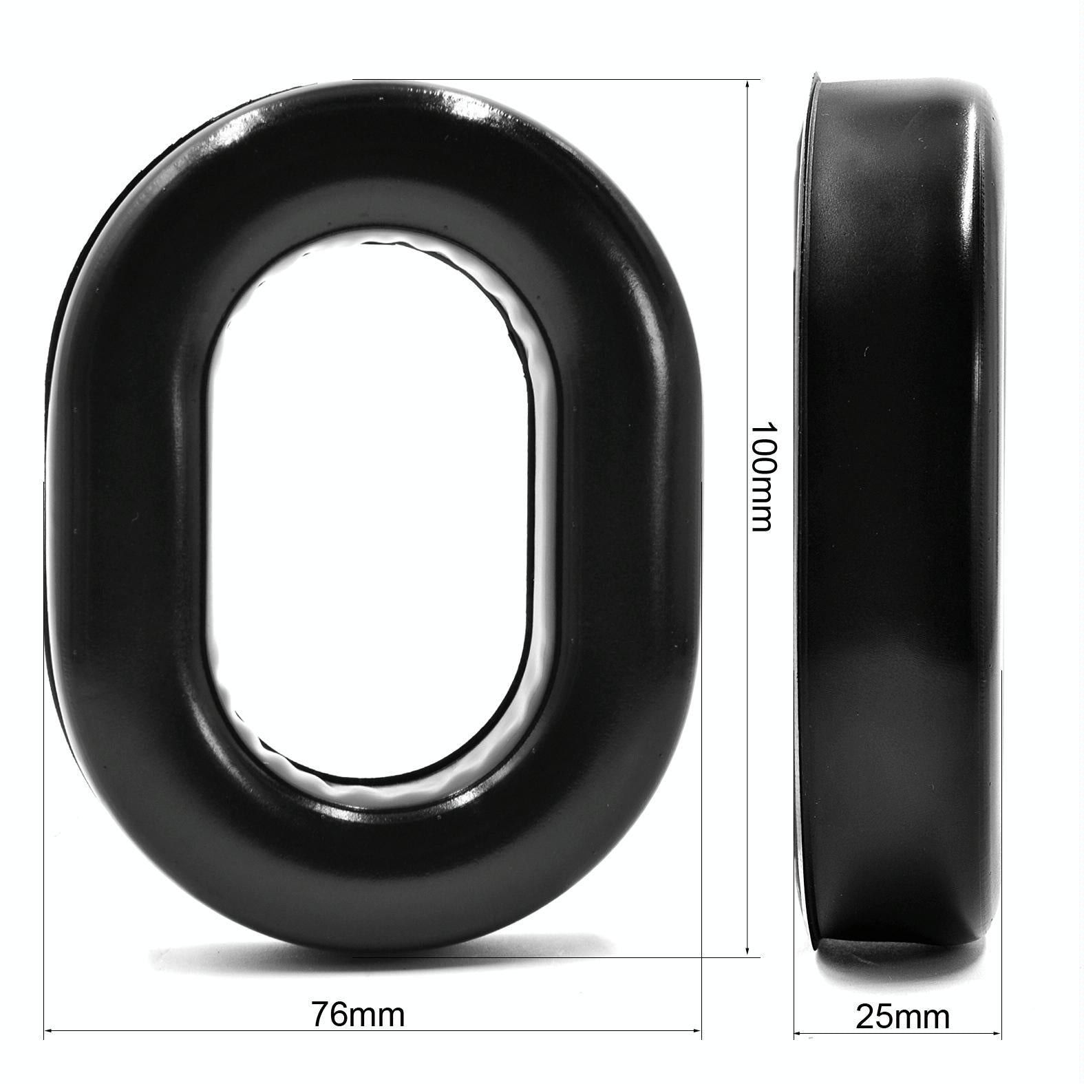 2-Pack Foam Headphone Covers For David Clark H10 - Black Gel-1964932186398396417