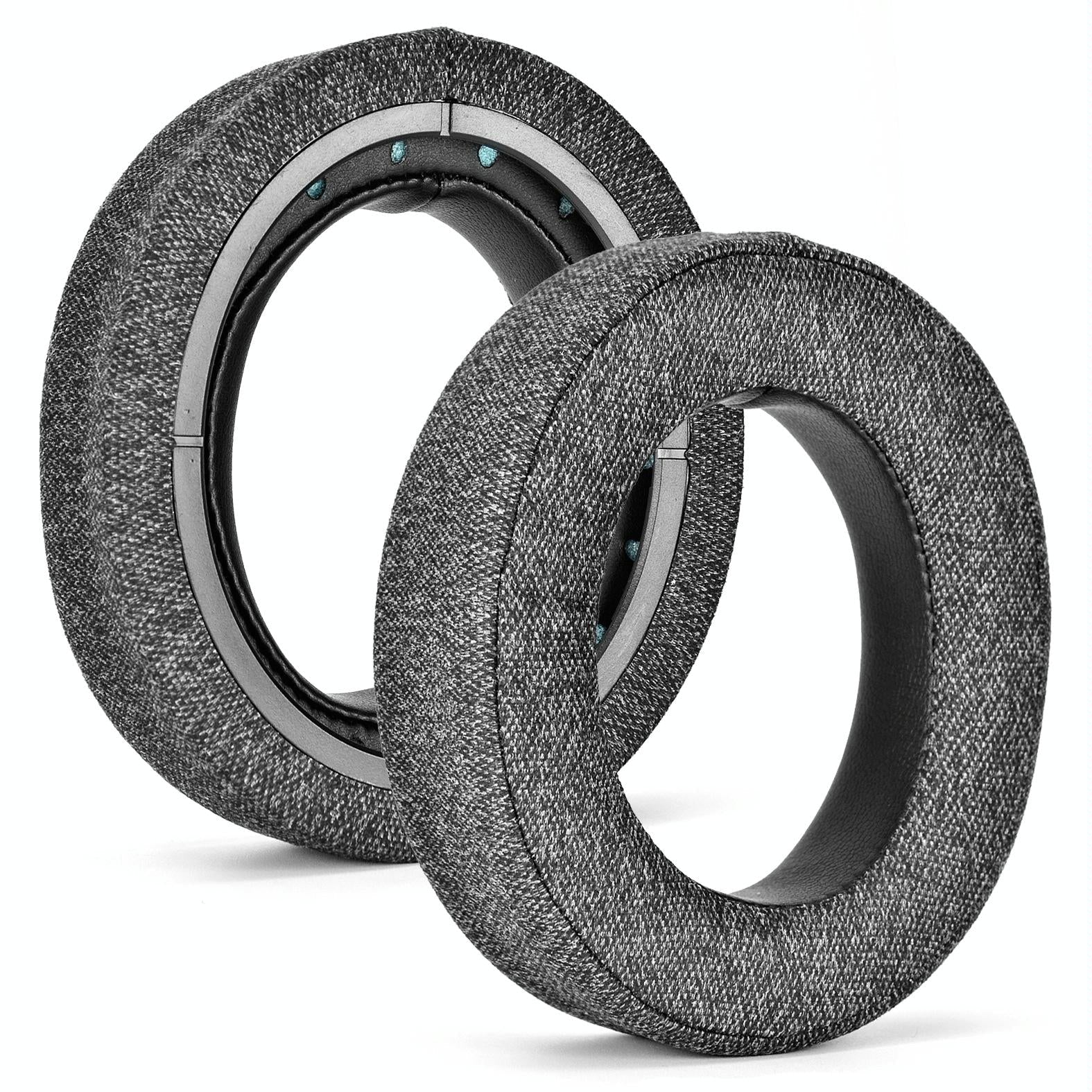 2-Pack Earpads For Corsair Hs Pro Series - Gray Linen & Leather-1915196942636421126