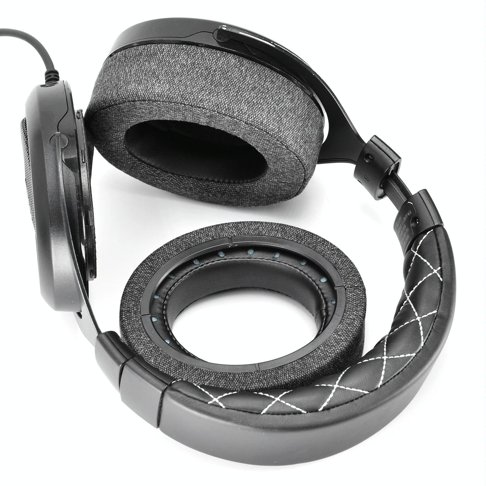 2-Pack Earpads For Corsair Hs Pro Series - Gray Linen & Leather-1915196942636421123