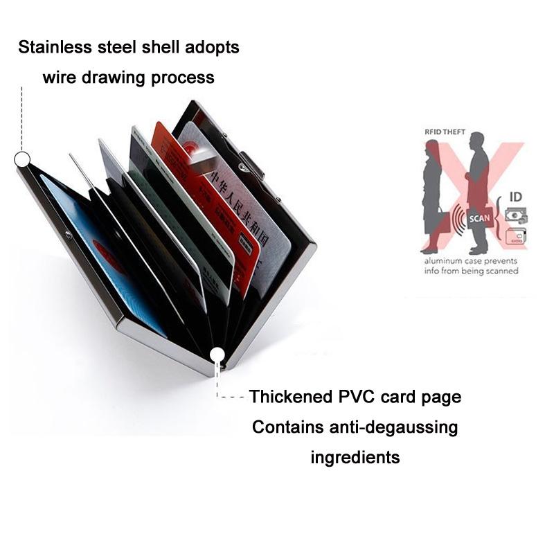Anti-Degaussing Stainless Steel Card Box-1915196910885539844