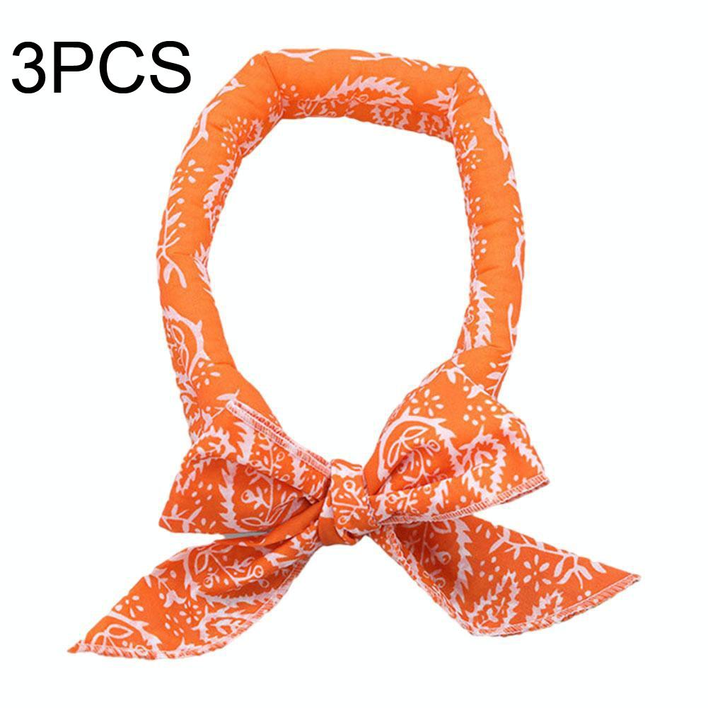 3-Piece Cooling Bandana Scarf Set - Yellow Leaves-1915197637544513536