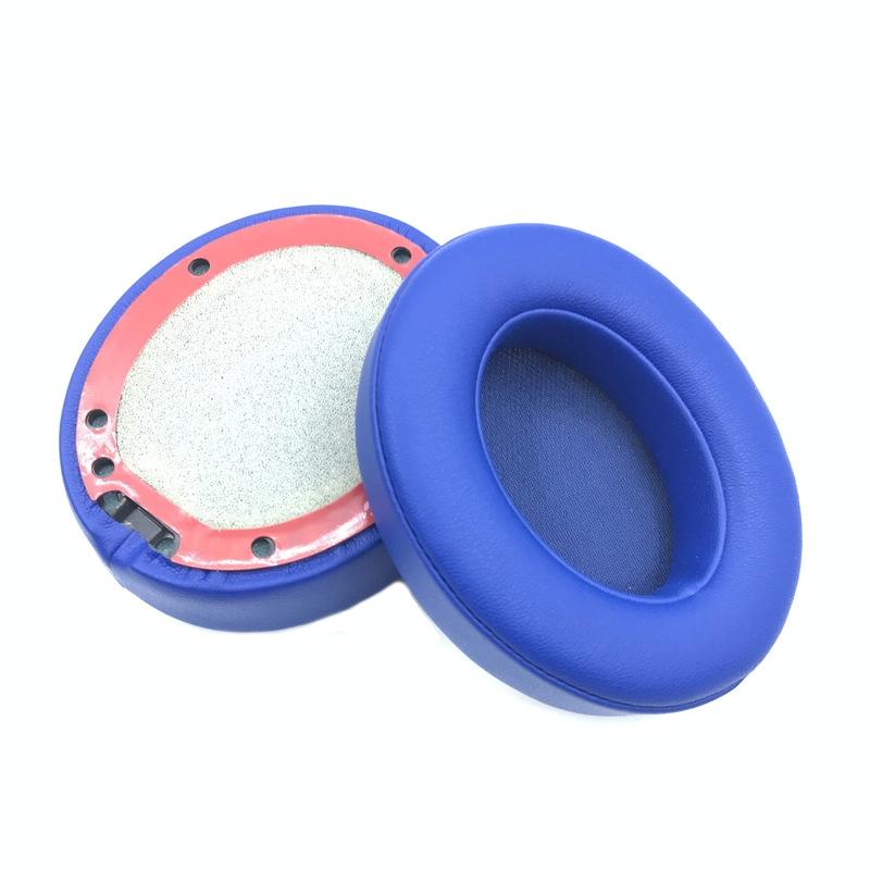 Breathable Leather Headphone Covers For Beats Studio 2 / 3 - Blue 2 Pcs-1915197981099954182