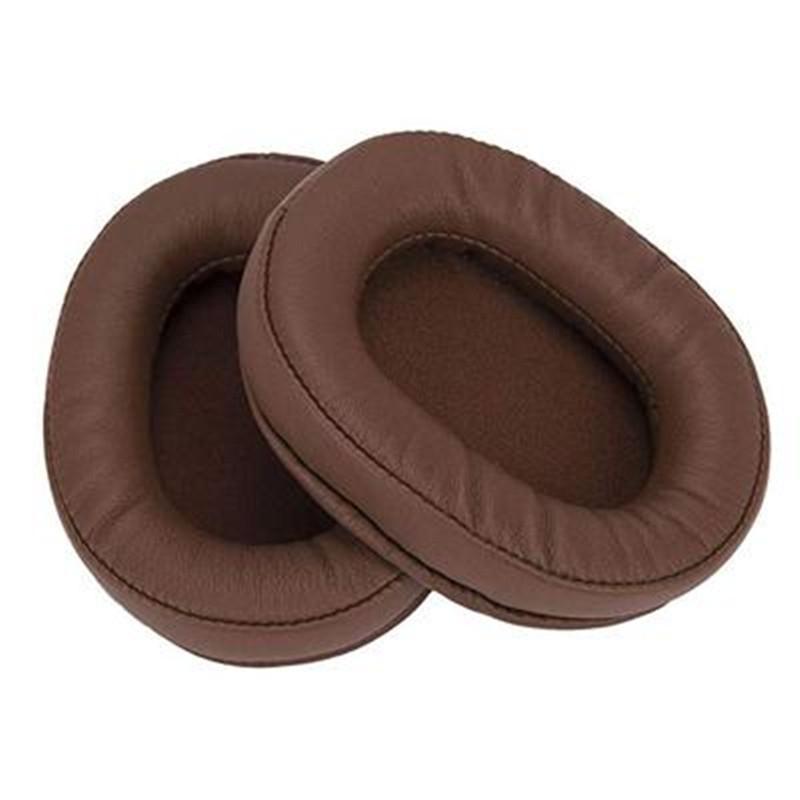 2-Pack Headset Earmuffs For Sony Mdr-7506 / V6 / 900St - Brown Stitching-1964932292887580677