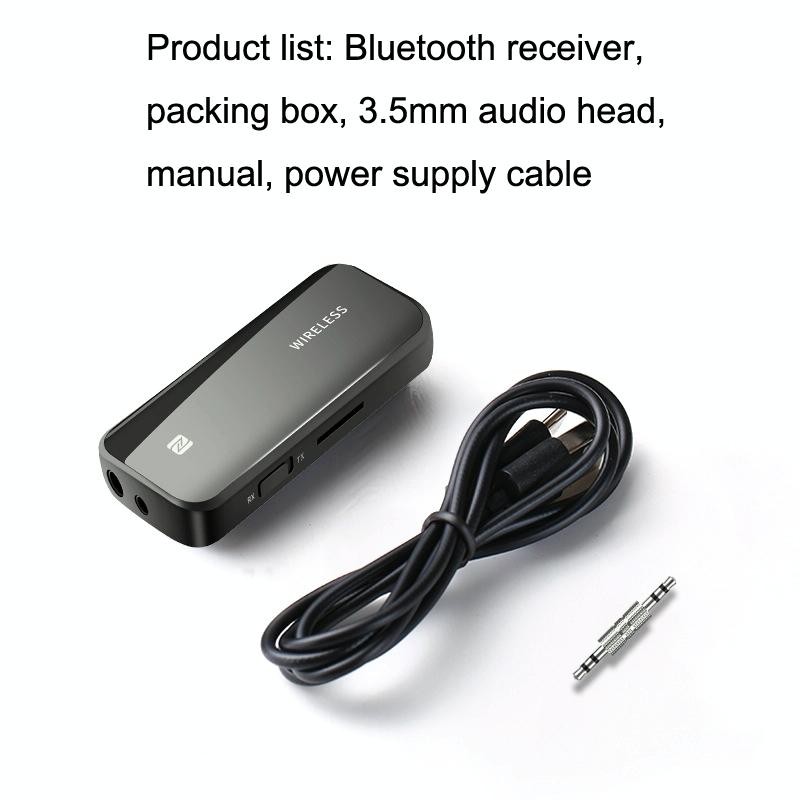 2-In-1 Bluetooth 5.1 Receiver With Nfc For Car Aux-1915198436861415425