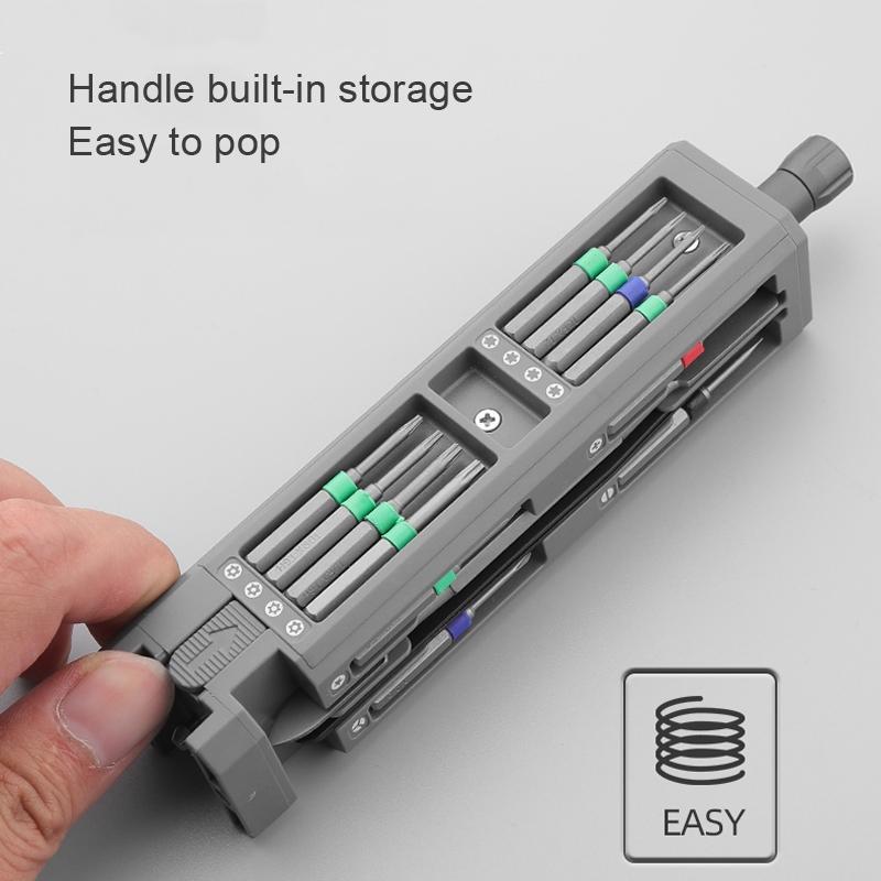 30-In-1 Aluminum Barrel Screw Knife Set For Disassembly And Maintenance-1915198112213897220