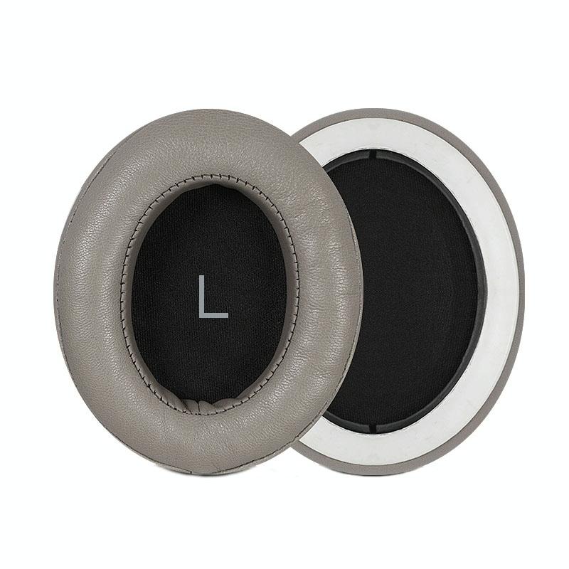 2-Pack Breathable Headphone Earmuffs For Sennheiser Momentum 3 - Gold Lambskin With Buckle-1922443446459699204