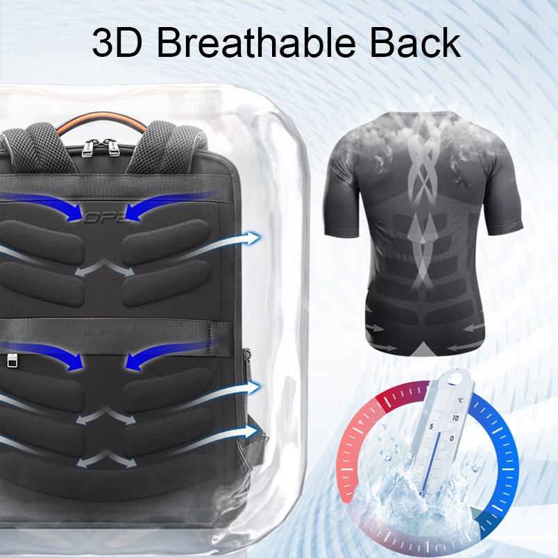 Waterproof Anti-Theft Backpack With Usb Charging - Cowhide Multi-Compartment Black-1915196941302632451