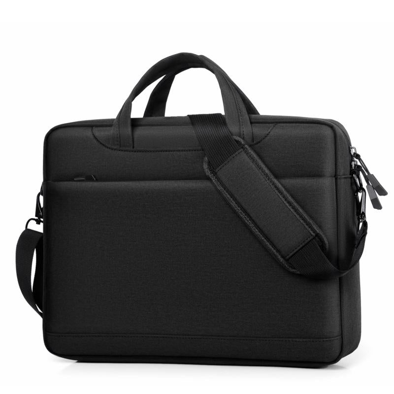 Thickened Airbag Laptop Messenger Bag - 14.1 Inches Black-1915196689413705728