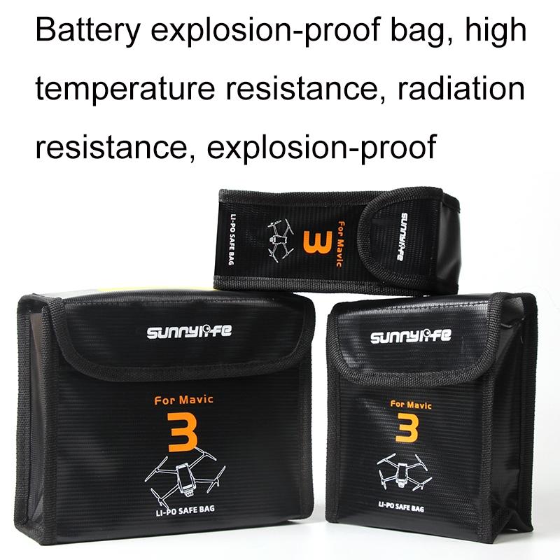 3-In-1 Mavic 3 Battery Storage Bags - Safe & Explosion-Proof-1964932280958980100
