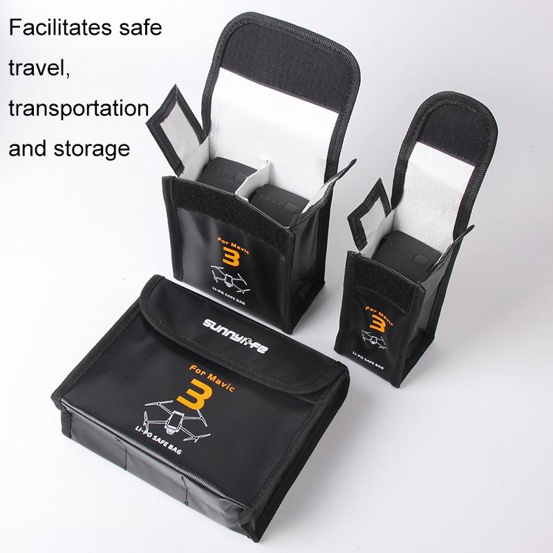 3-In-1 Mavic 3 Battery Storage Bags - Safe & Explosion-Proof-1915197690925420549