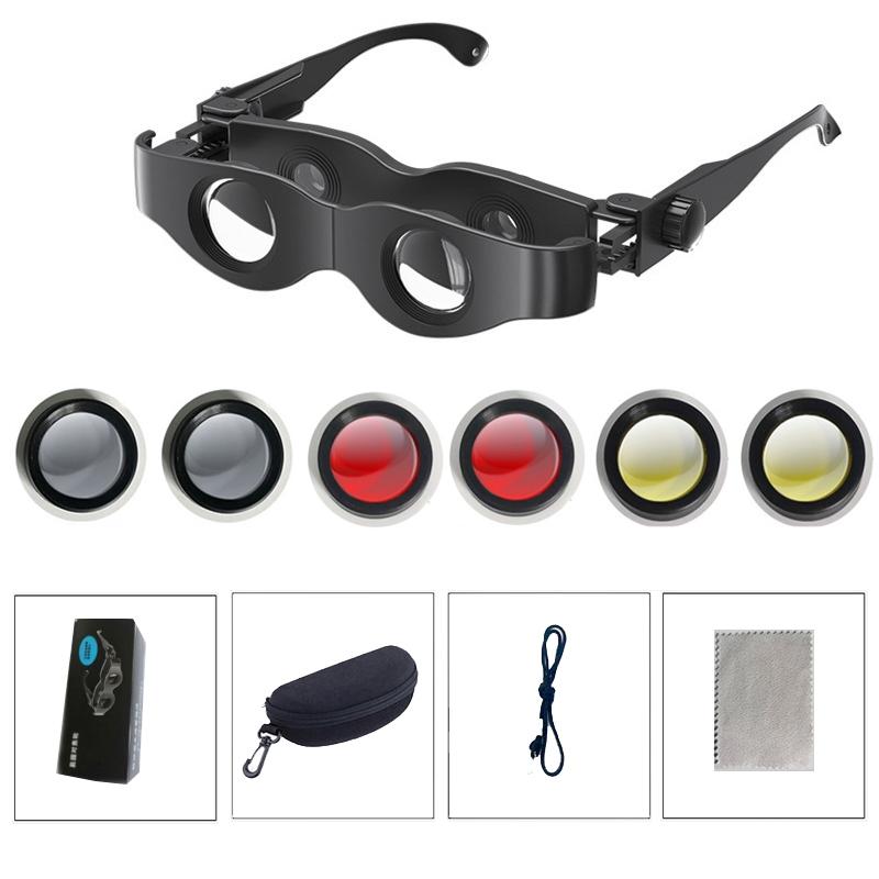 Adjustable Focus Fishing Binoculars With Tricolour Lens - 3X Magnification-1915197444069658630