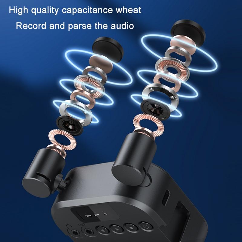 Multi-Angle Stereo Microphone With Rgb Lights-1915198304988303361