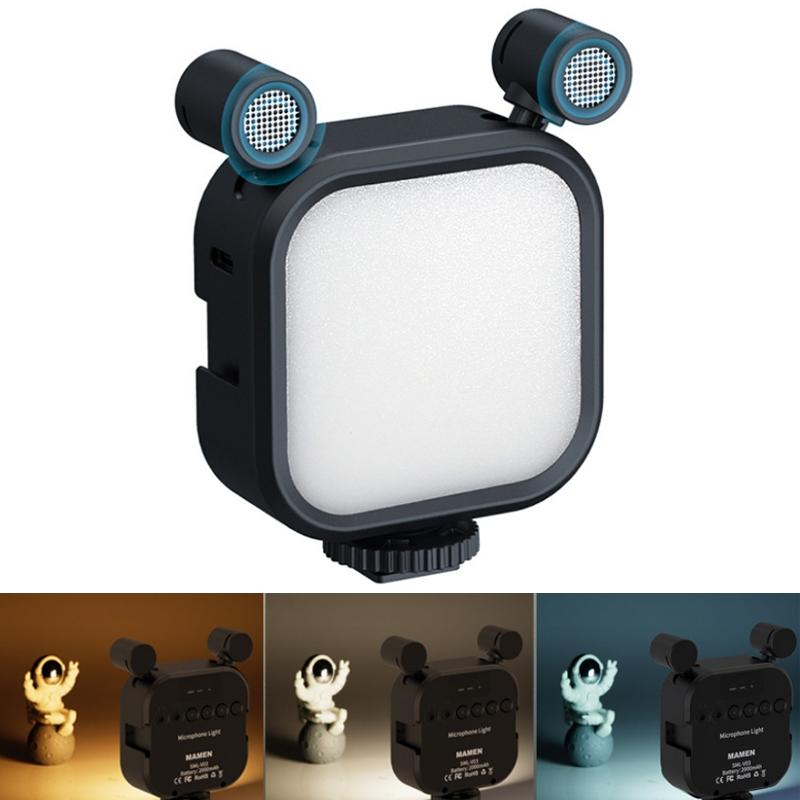 Multi-Angle Stereo Microphone With Lights - Three Temperature Options-1915198121781104646