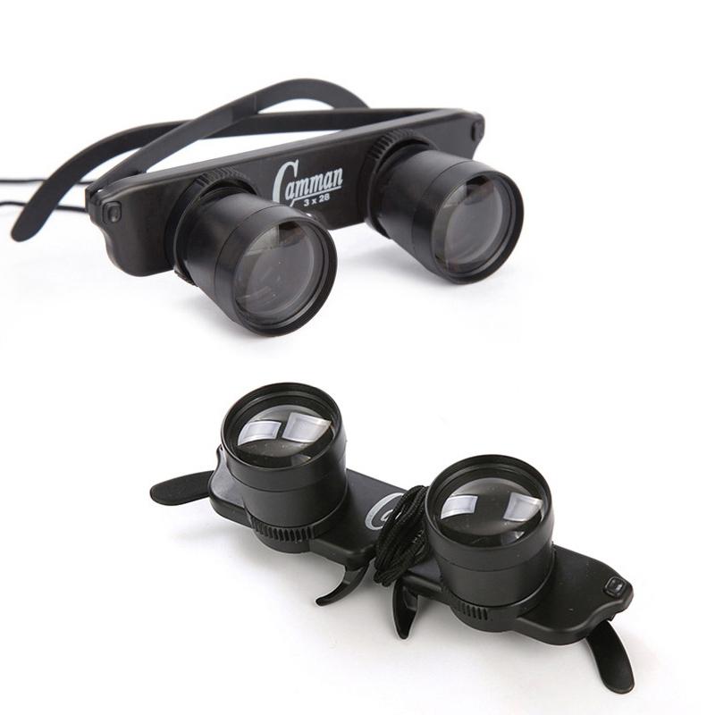 Adjustable Focus Fishing Binoculars - 3X28 With Glass Type And Zippered Case-1915197857783222273