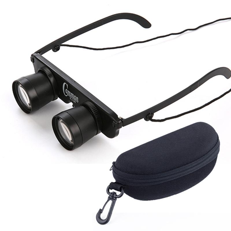 Adjustable Focus Fishing Binoculars - 3X28 With Glass Type And Zippered Case-1915197857783222277