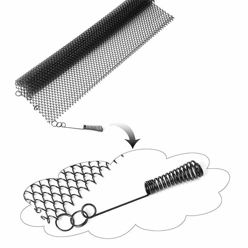 61X45.7Cm Metal Mesh Fireplace Screen - Prevent Sparks-1915198341310976004