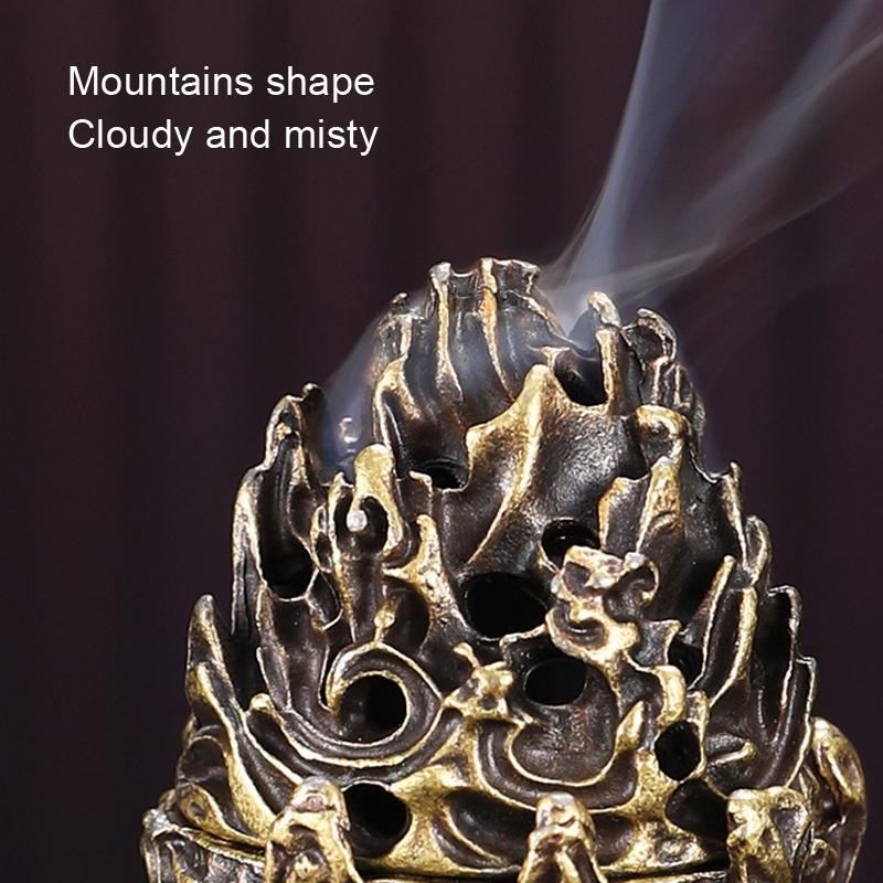 Small Vintage Copper Incense Burner - Indoor Ornament-1915197957154672641