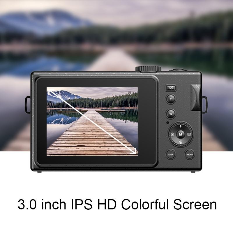 3.0 Hd Children'S Digital Camera With 48Mp & 3 Screen + Card Reader - Black-1915197989756997634