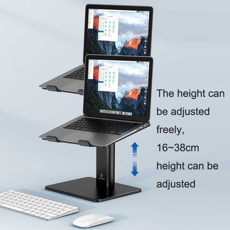 Black Portable Aluminum Laptop Support - Lifting And Raising-1964932215267790851