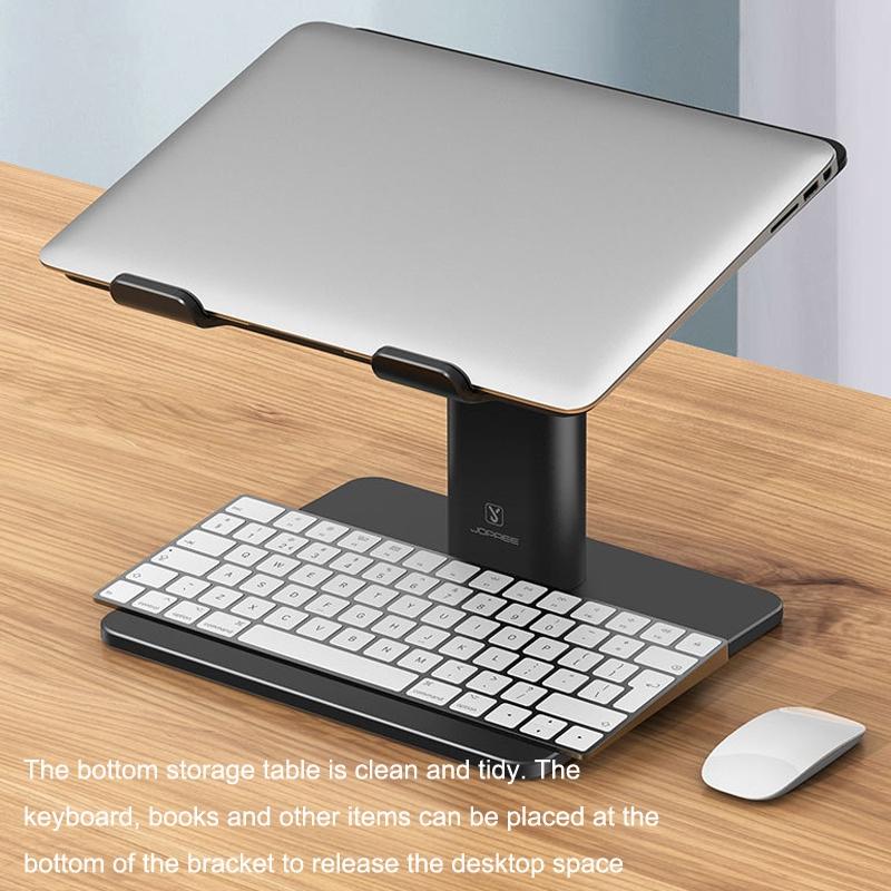 Black Portable Aluminum Laptop Support - Lifting And Raising-1964932215267790852
