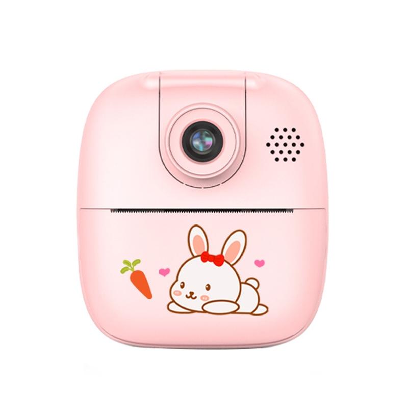 Hd Cartoon Kids Camera With Rotating Lens - Pink 16G-1915197852561313799