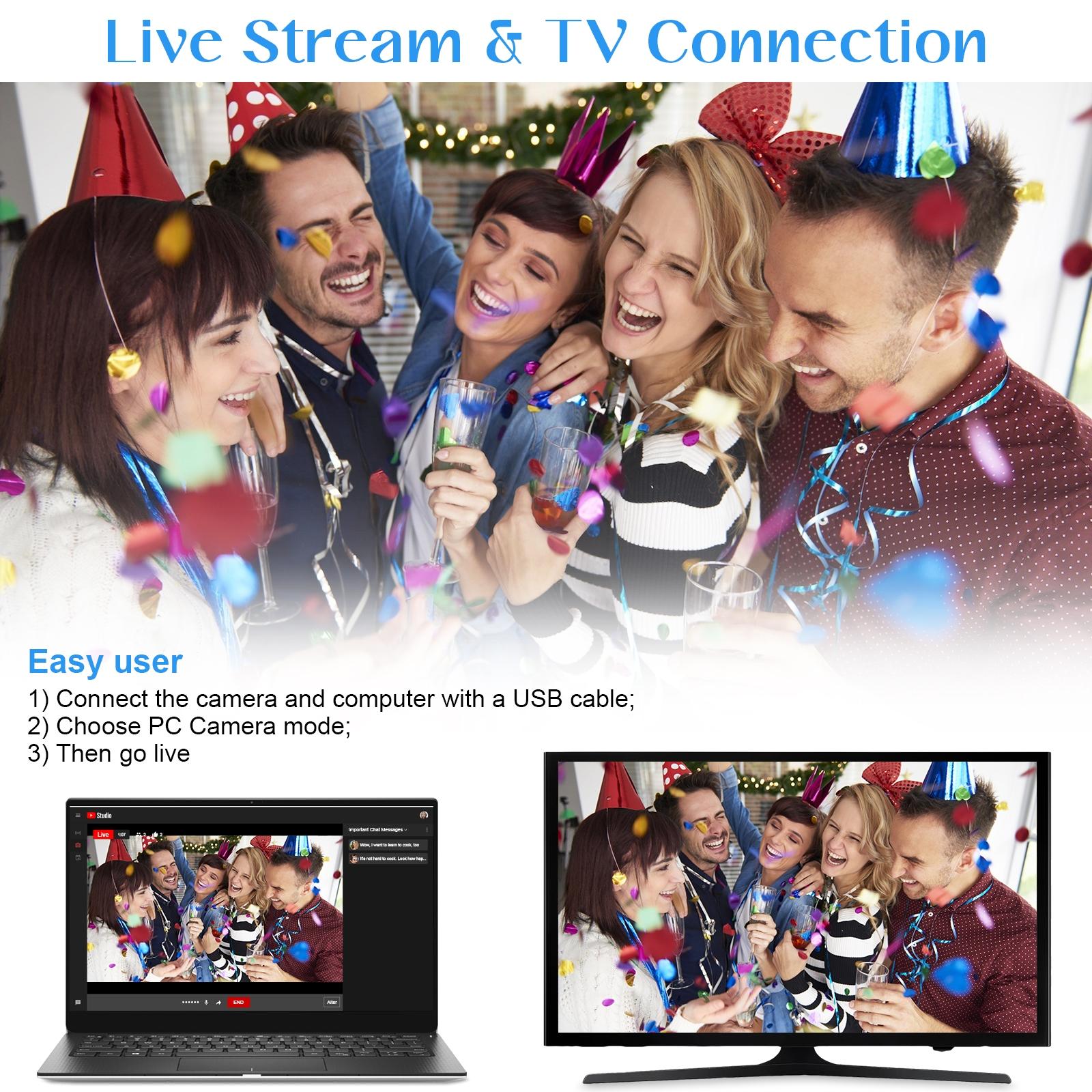 Af2 5600Px 18X Zoom 4K Digital Video Camera With Hood & Microphone & Wide-Angle Lens-1922443450951798788