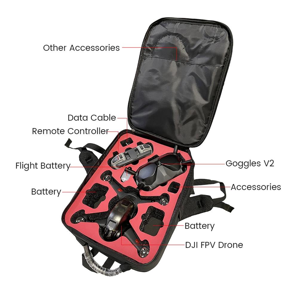 Waterproof Oxford Fabric Storage Bag For Dji Fpv Drone - Wear Resistant And Shoulder-Mounted-1915196821425229828