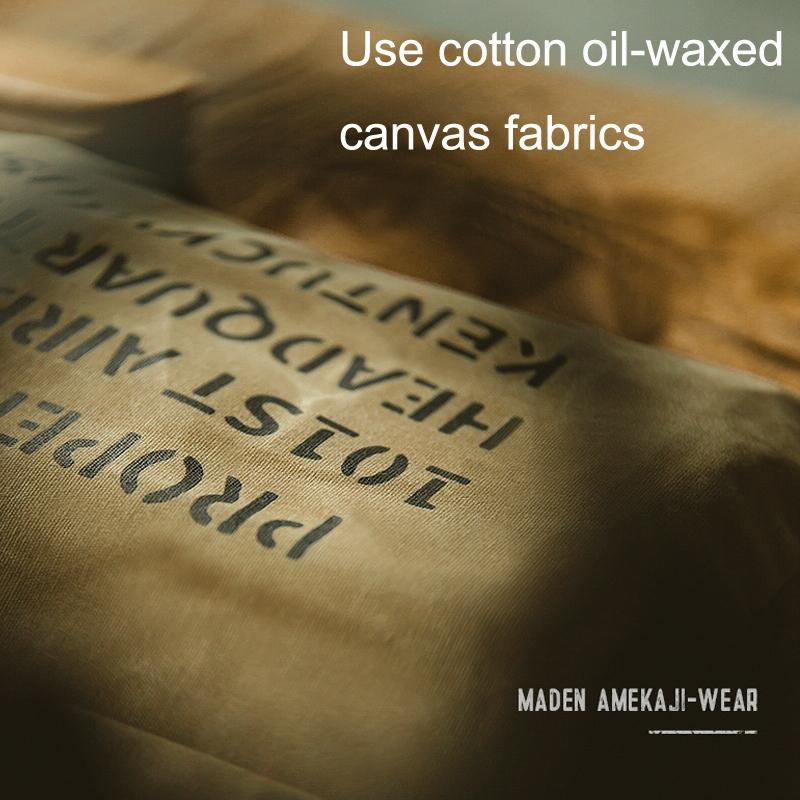 Vintage Canvas Handbag For Documents And Files - Coffee-1964932210142351361