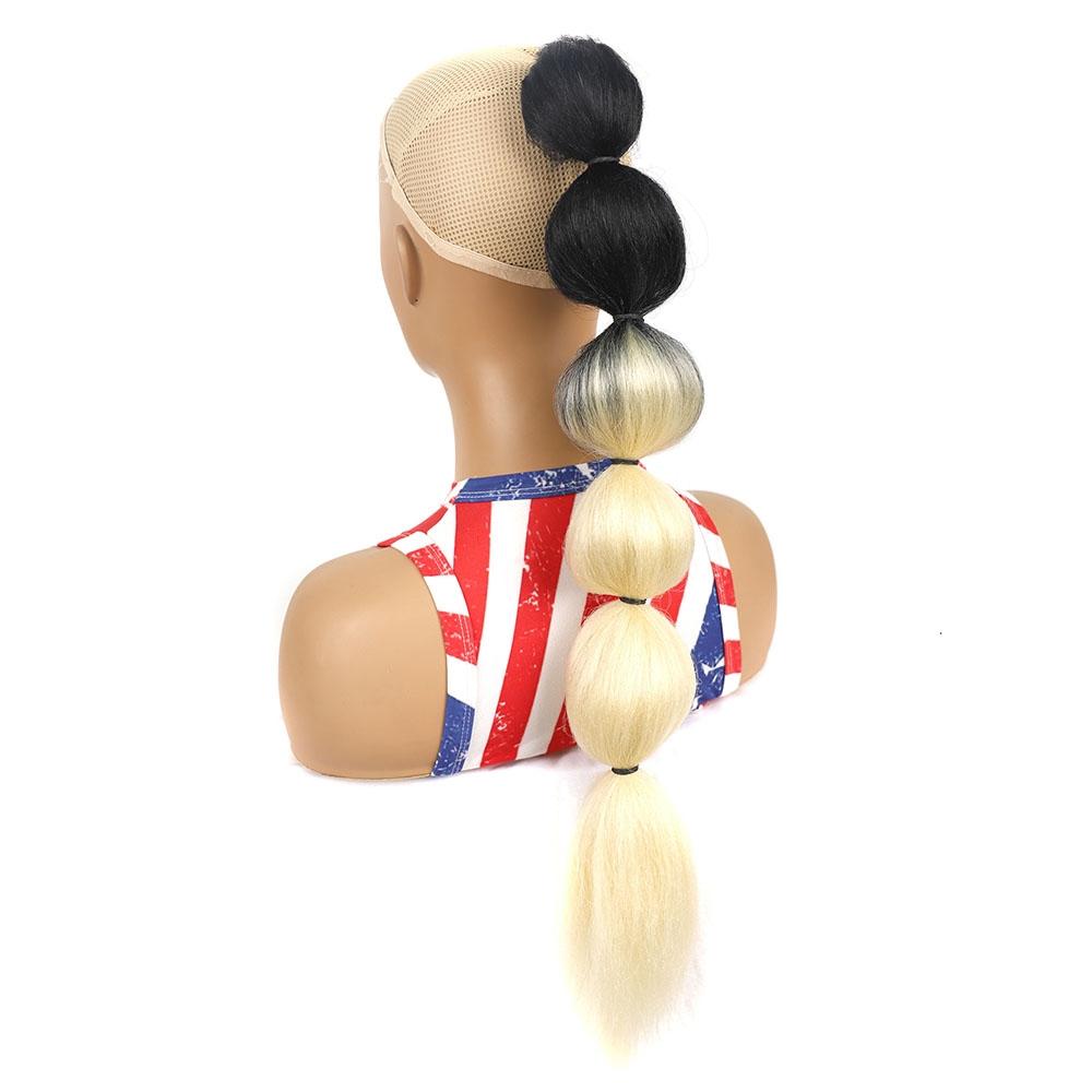 Long Drawstring Shaggy Bubble Ponytail Wig In 1Bt613-1915197029840195584
