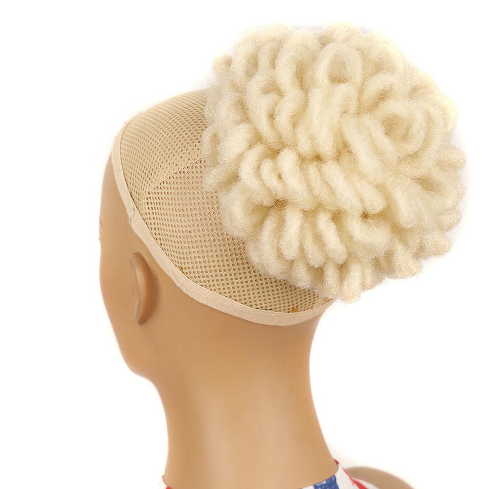 Shaggy Drawstring Dreadlock Hair Bun - 613 Colour-1915198401771868165