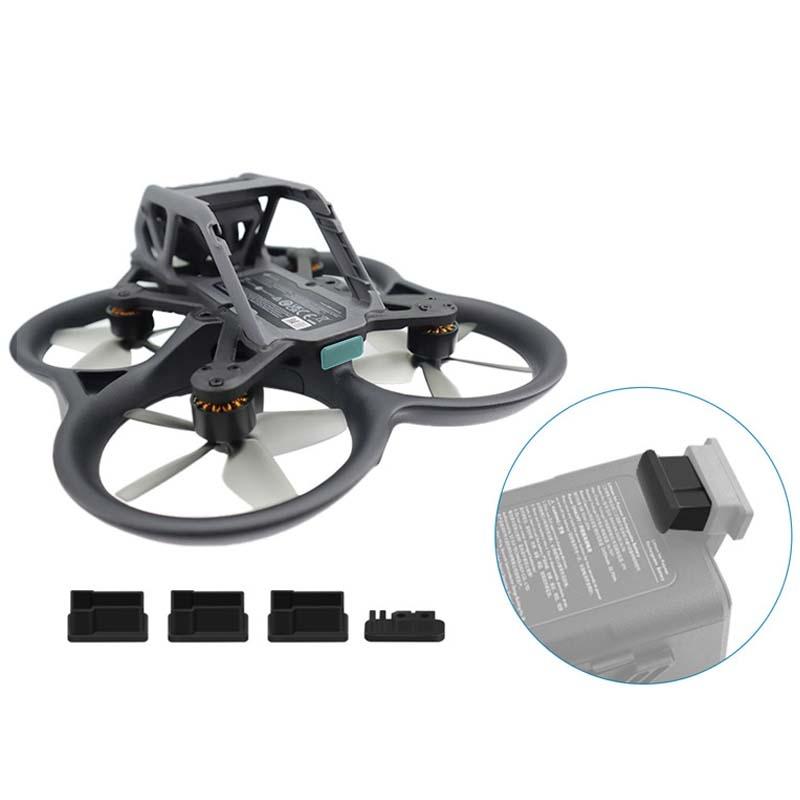 4-Piece Tpu Dust Plugs For Dji Avata Cqt 913407 Battery - Moisture Protection Cover-1964932343177285633