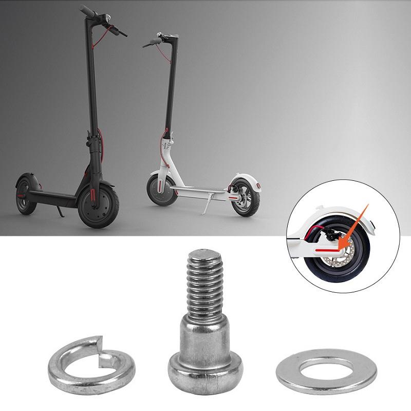 5Pcs Rear Wheel Fixing Screws For Xiaomi Mijia M365 / Pro Scooter - White-1964932191519641605