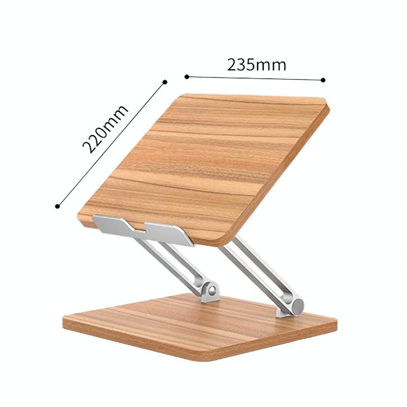 Adjustable Wooden Laptop Stand - Darkwood-1964932209307684866