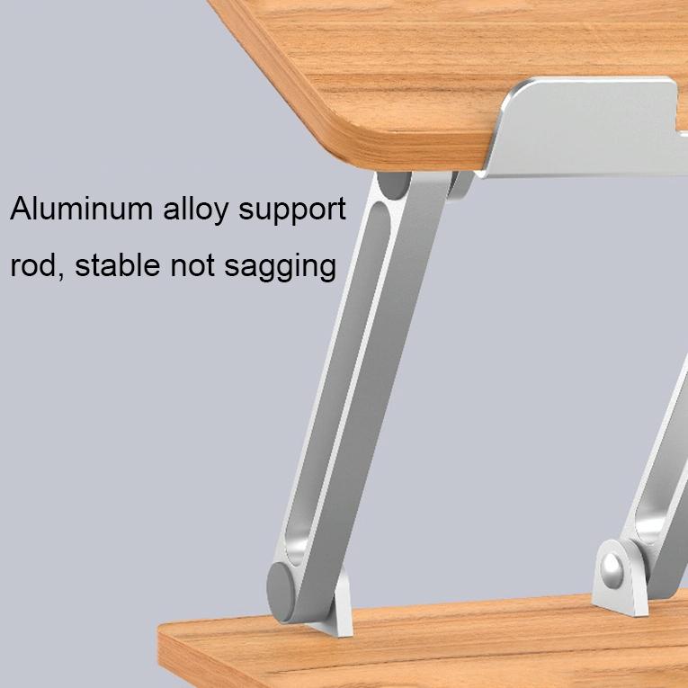 Adjustable Wooden Laptop Stand - Darkwood-1964932209307684869